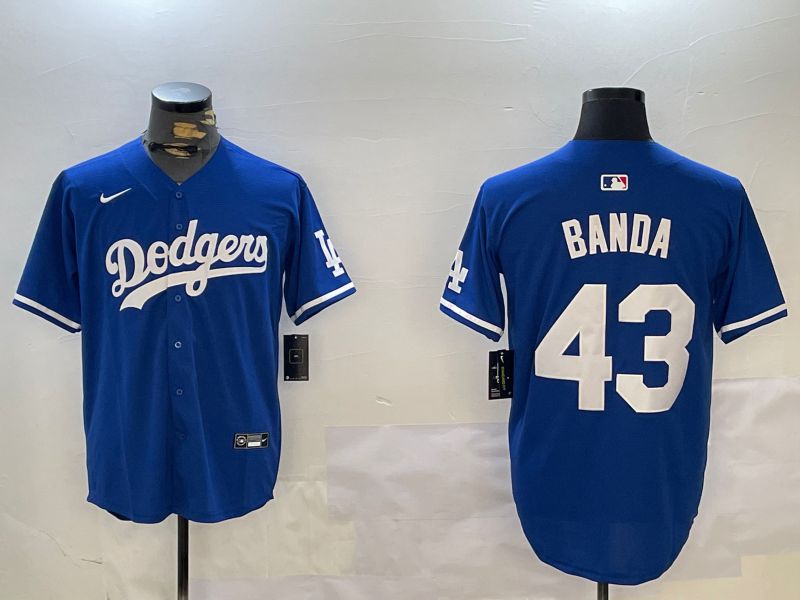 Men Los Angeles Dodgers #43 Banda Blue Game 2024 Nike MLB Jersey style 12114